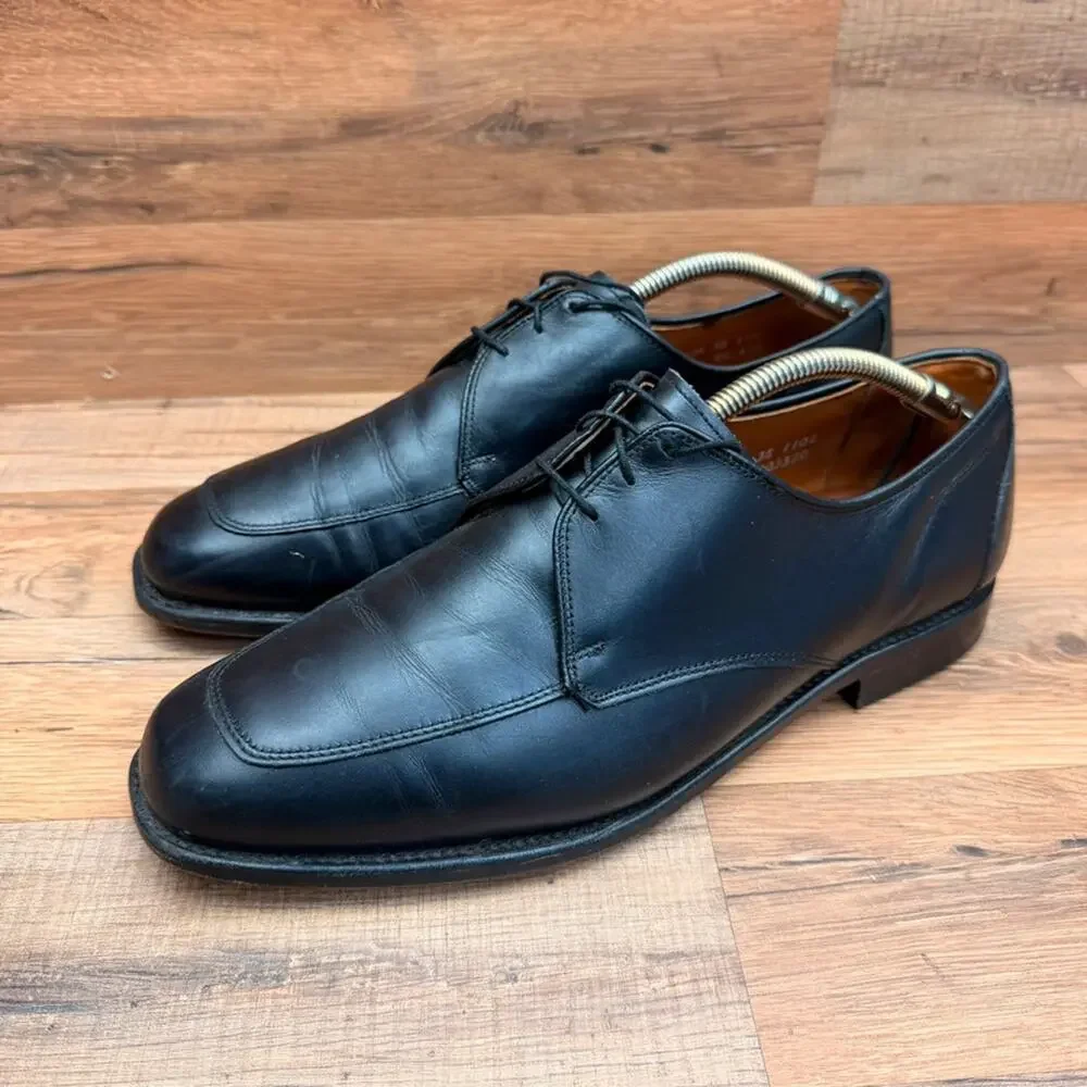 Allen Edmonds Burton Mens size 10.5 Black Derby oxfords shoes